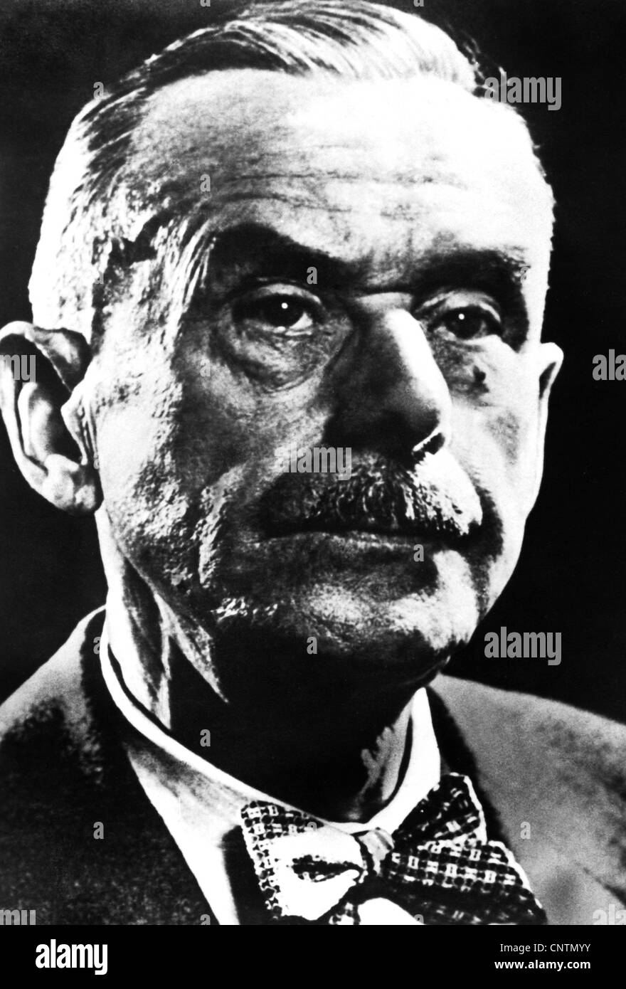 Mann, Thomas, 6.6.1875 - 12.8.1955, German author / writer, Nobel Prize in Literature 1929, portrait, circa 1950, Stock Photo
