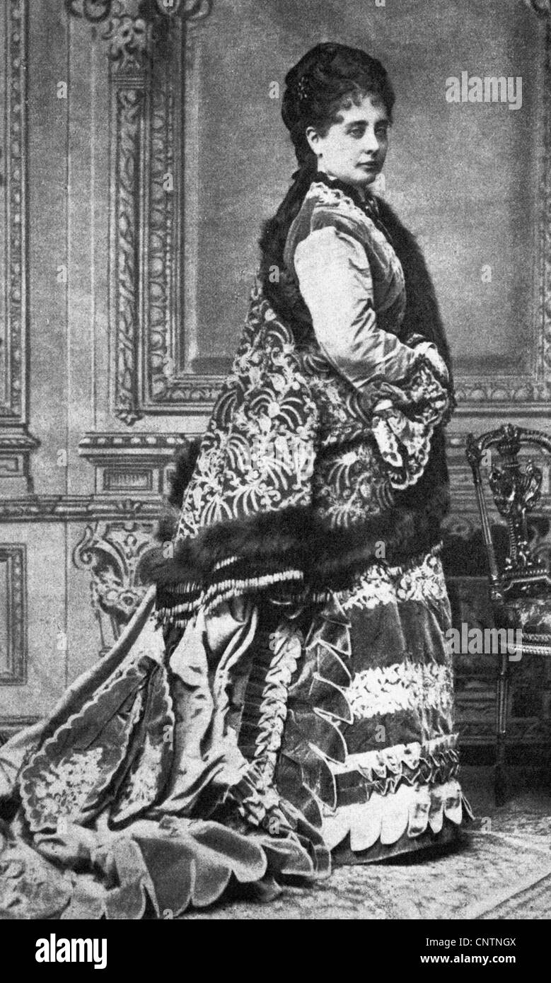Lucca, Pauline, 25.4.1841 - 28.2.1908, Austrian opera singer, full length, , Stock Photo
