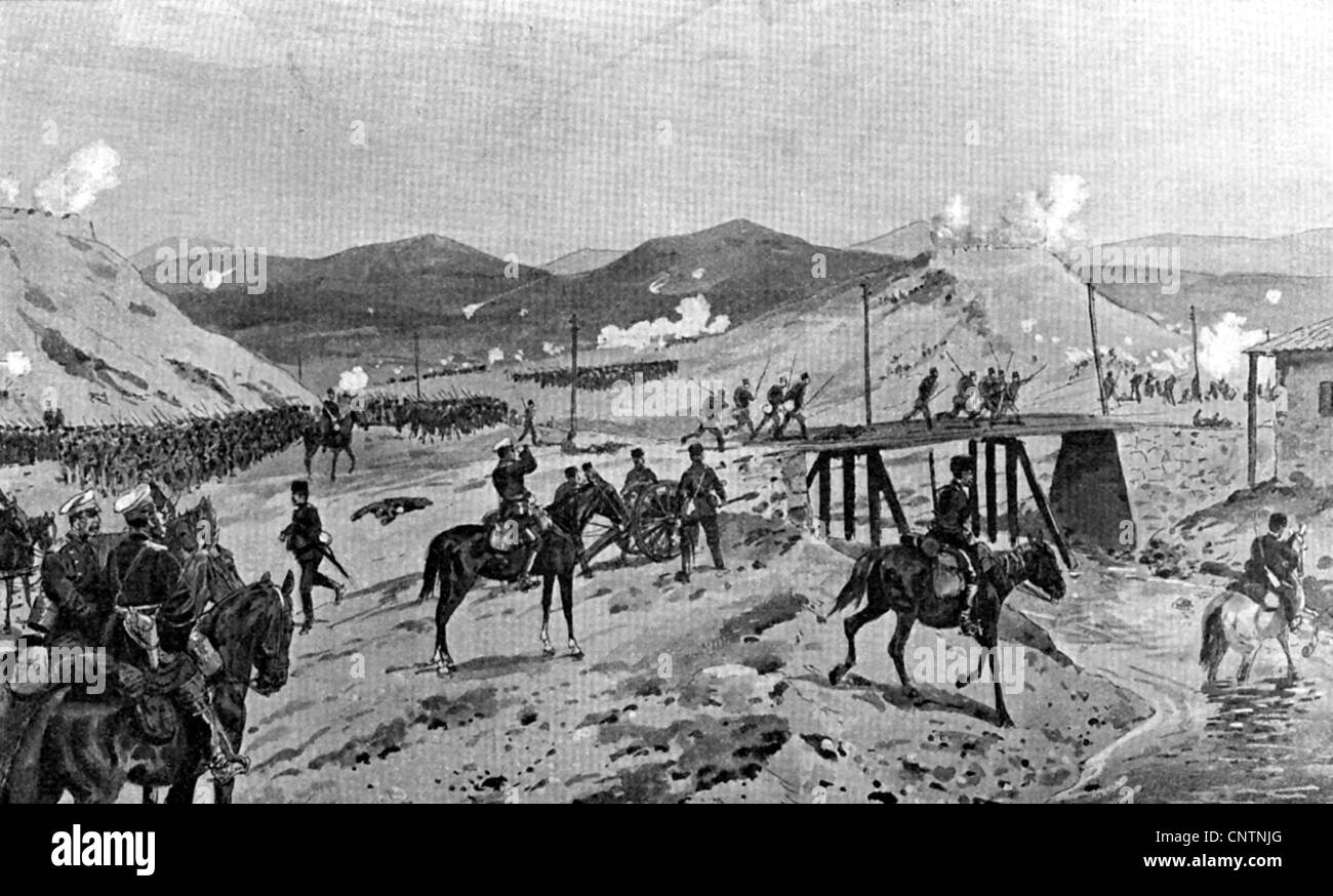 events, 1912/1913, Second Balkan War, 1913, Bulgarian troops Stock ...