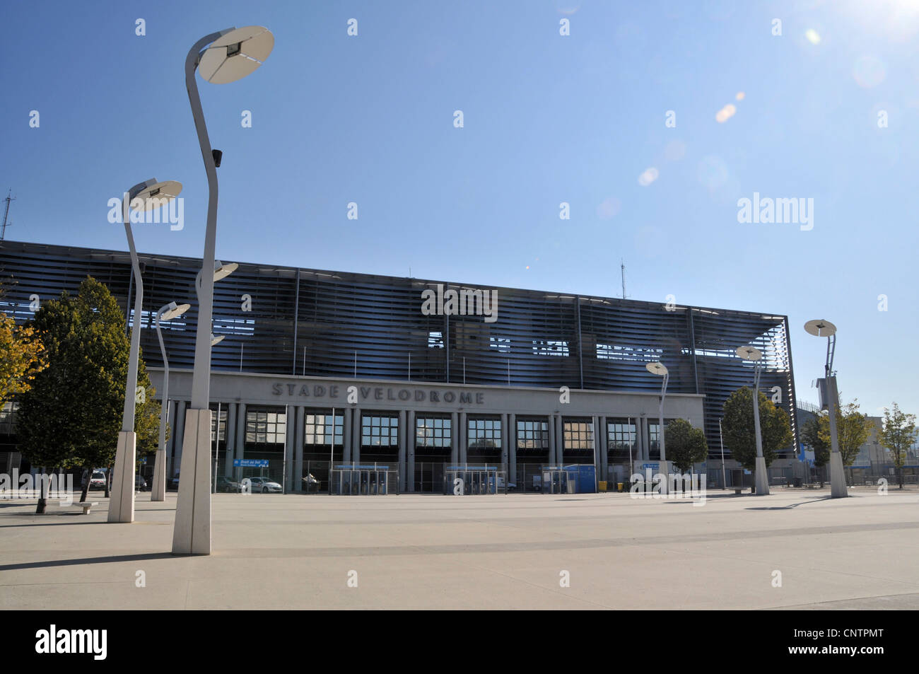 The Stade Vélodrome et le Musée de l’OM, home to football club Olympique de Marseillaise in Marseille,France. Stock Photo