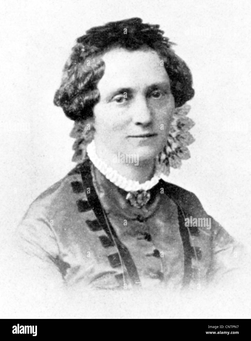 Fontane, Theodor  30.12.1819 - 20.9.1898, German author / writer, his wife Emilie, portrait, aged circa 50 years, photo, Stock Photo