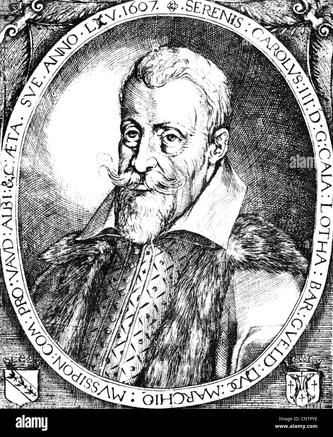 Charles iii duke of lorraine and bar Black and White Stock Photos