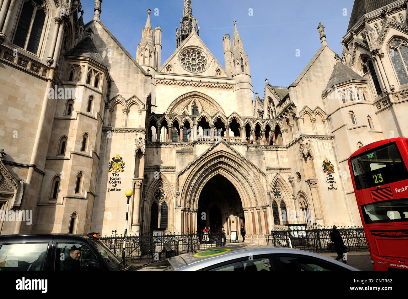The Royal Courts of Justice ,The Strand Central London Stock Photo