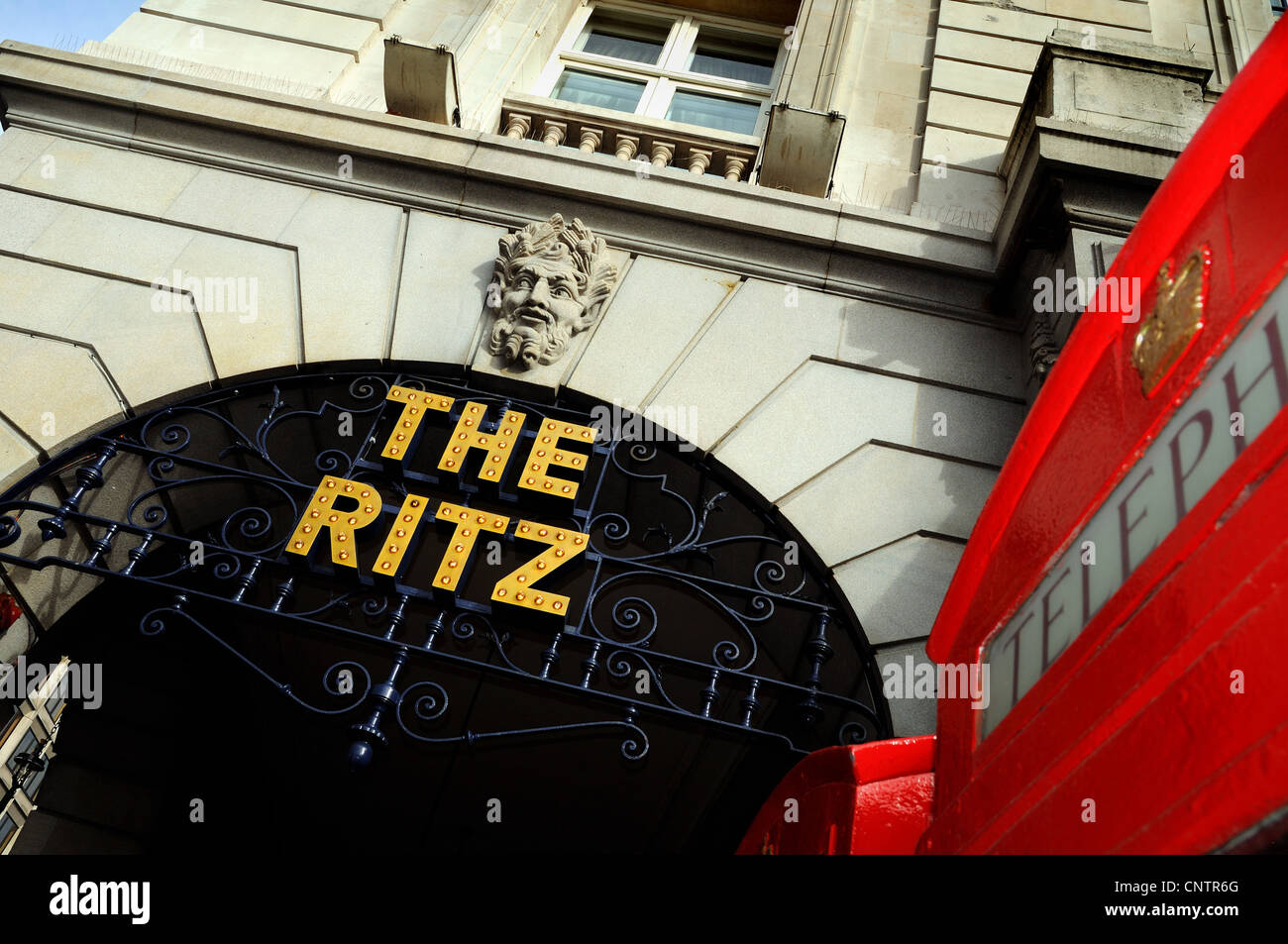 Exterior of The Ritz hotel Piccadilly, London Stock Photo