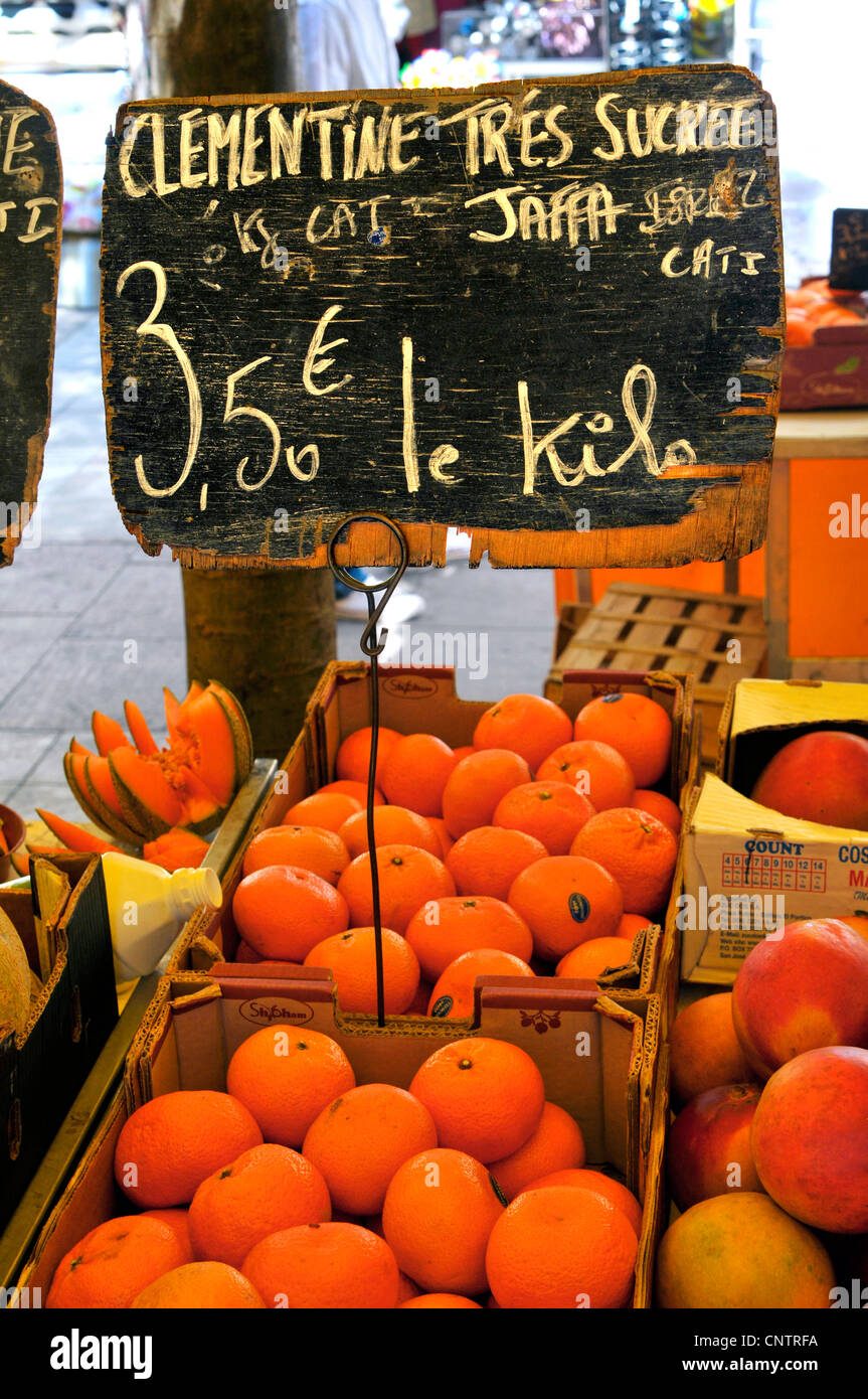 Clementines Display Market Toulon France French Riviera Mediterranean