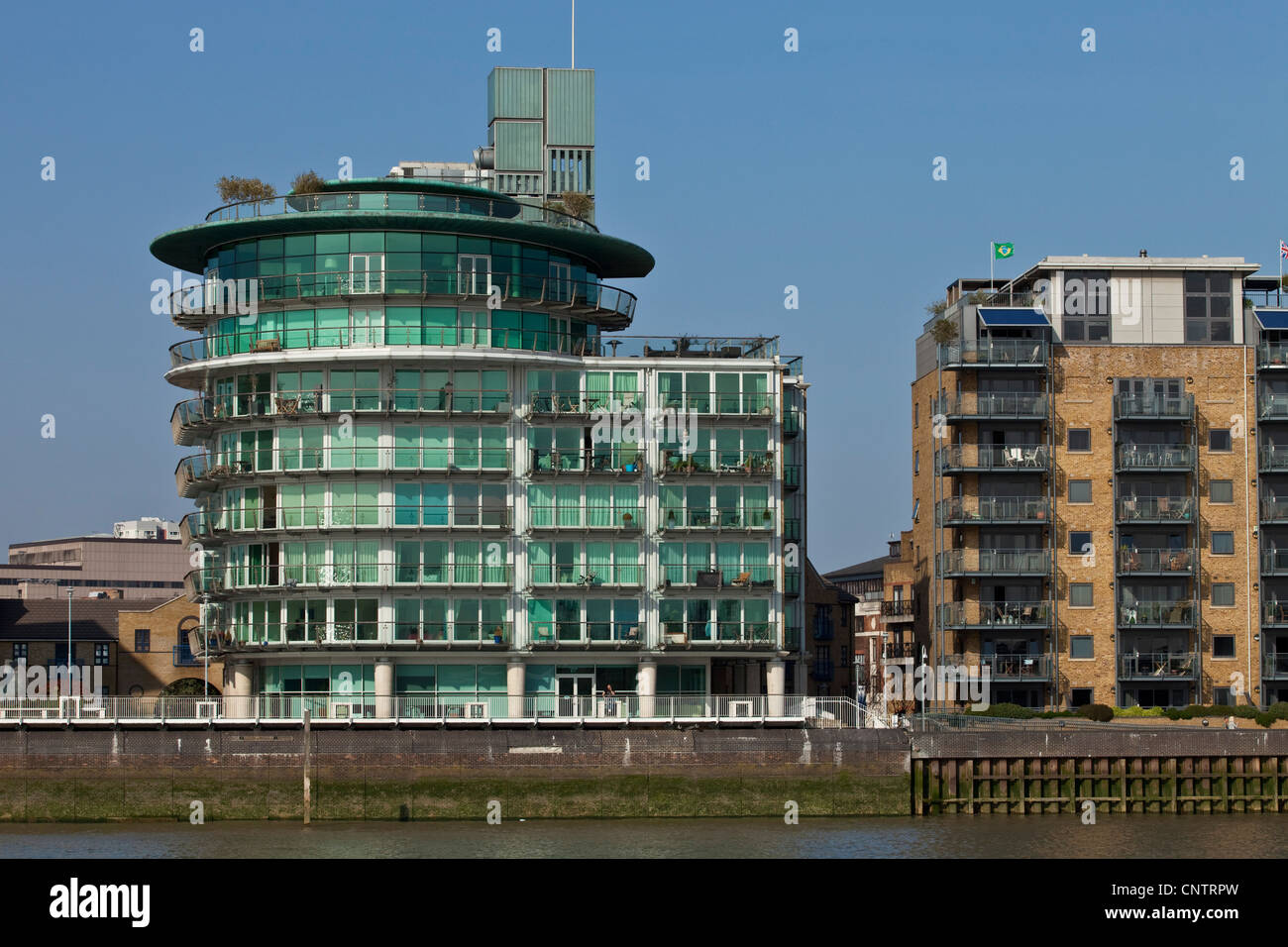Riverside Apartments, London, England Stock Photo Alamy