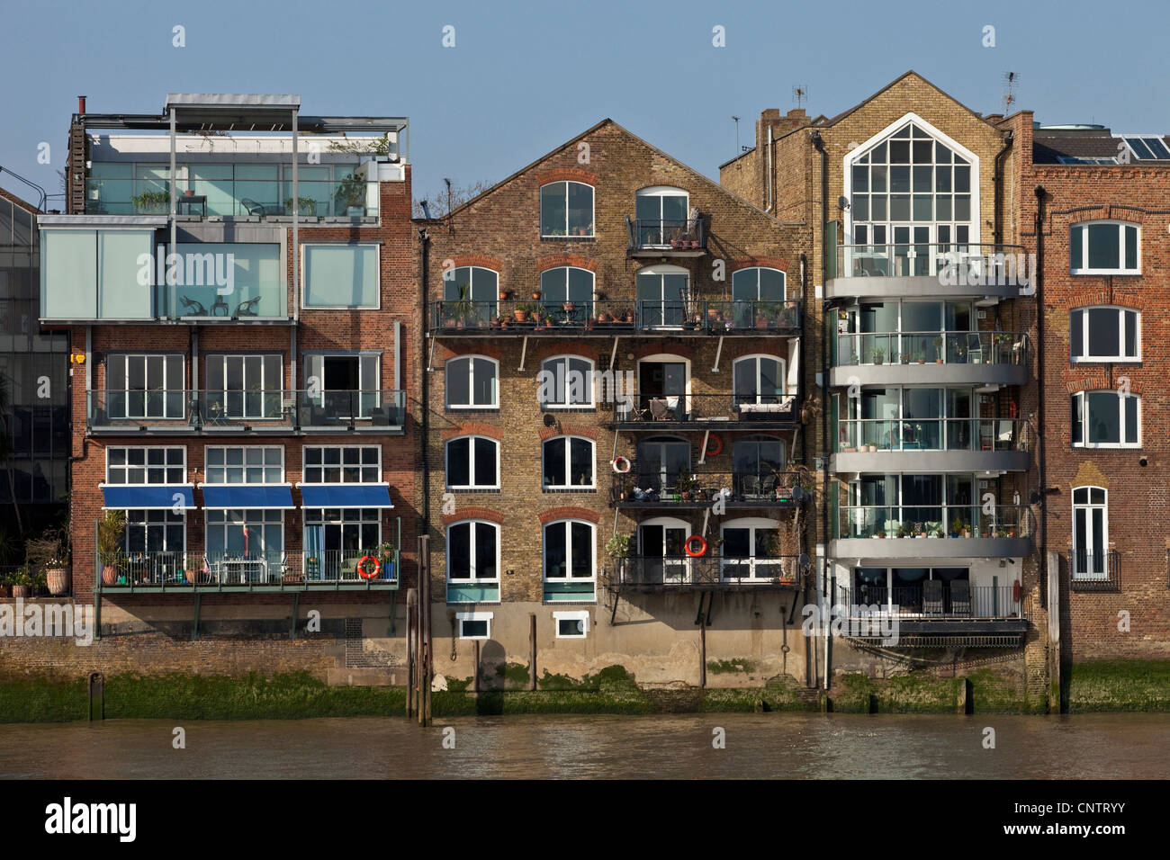 Riverside Apartments London England High Resolution Stock Photography