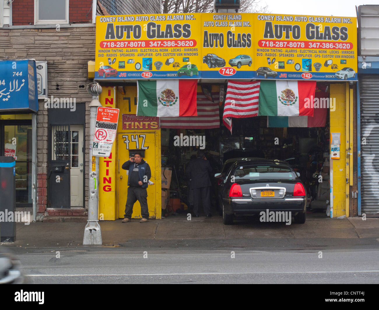 One of many auto type shops on Coney Island Ave. in the Kensington