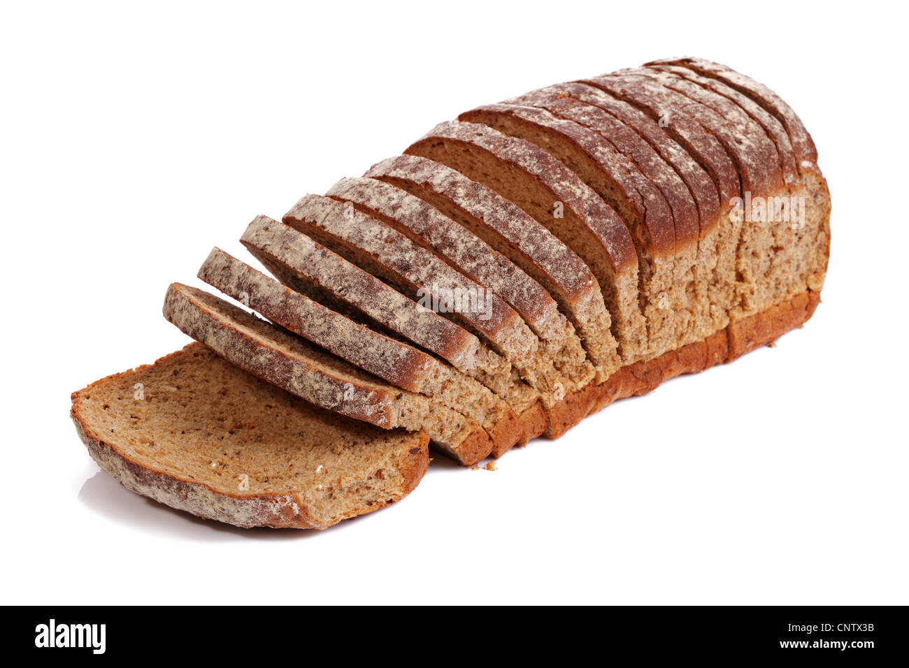Sliced wholemeal bread Stock Photo