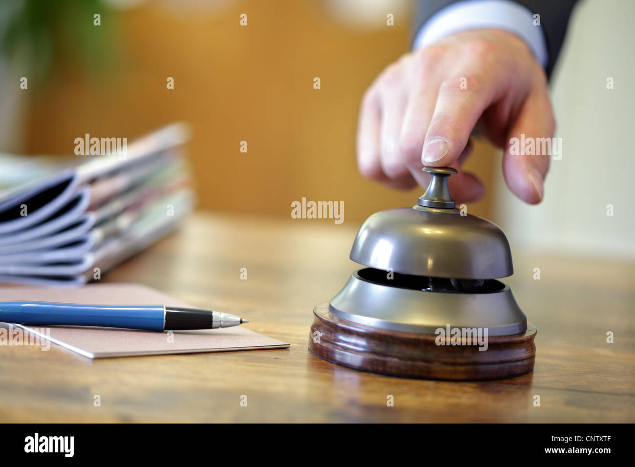 Hotel service bell Stock Photo