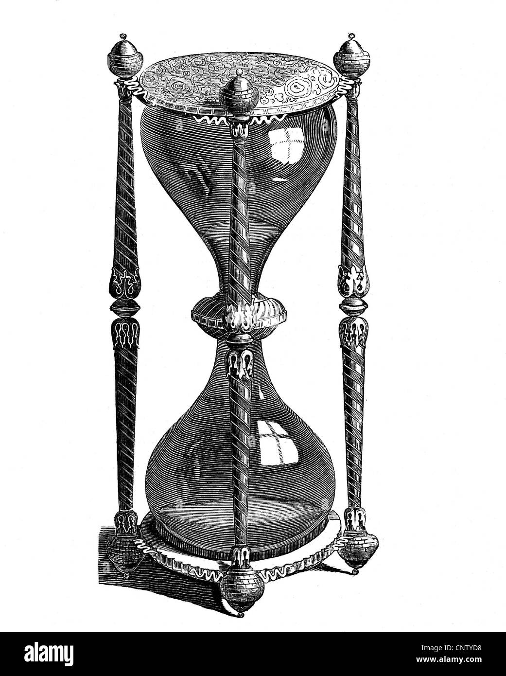 clocks, hour glass, historic, historical, hour glass, hourglass, hour glasses, hourglasses, sand glass, clock, clocks, chronometry, chronometries, clipping, cut out, cut-out, cut-outs, Additional-Rights-Clearences-Not Available Stock Photo