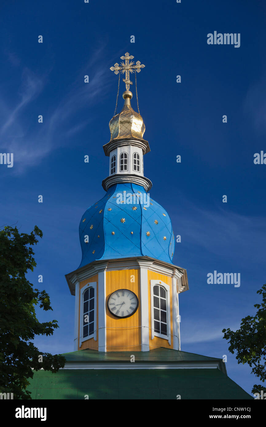 Russia, Pskovskaya Oblast, Pechory, Pechory Monastery, church cupola Stock Photo