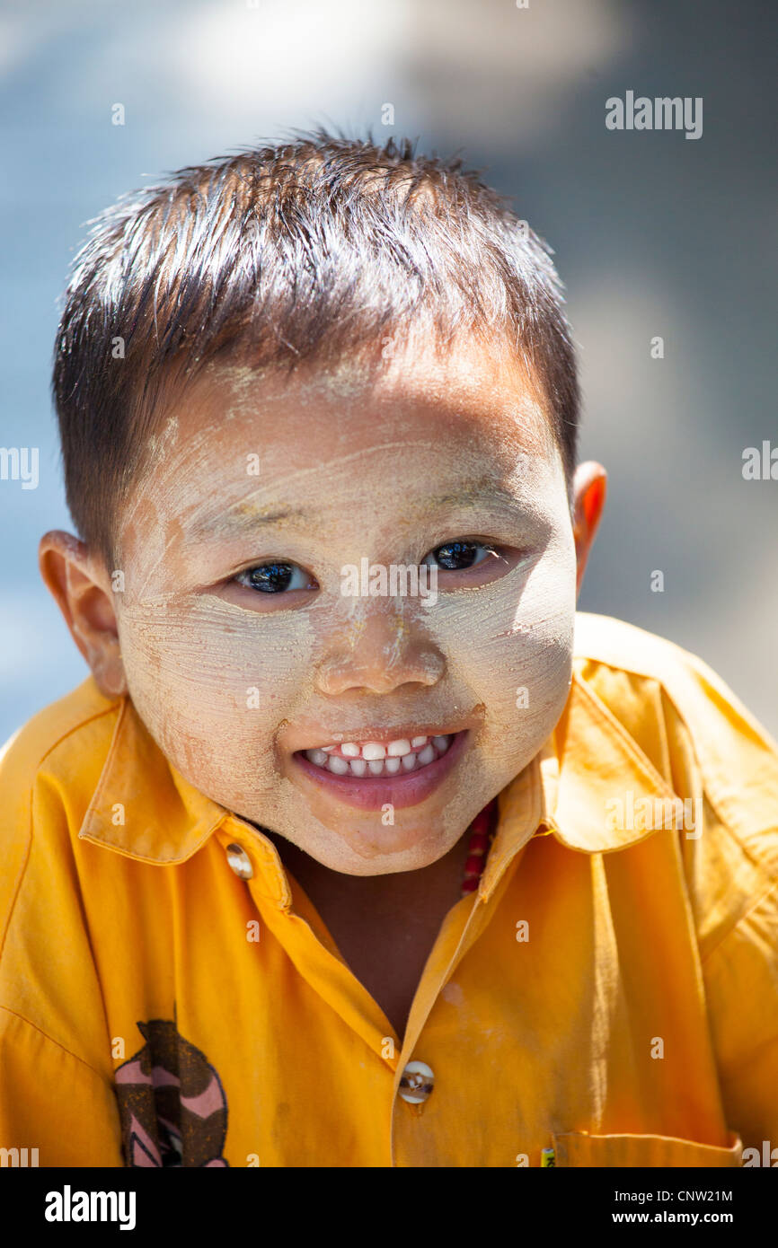 Young Burmese boy in Mandalay, Myanmar Stock Photo