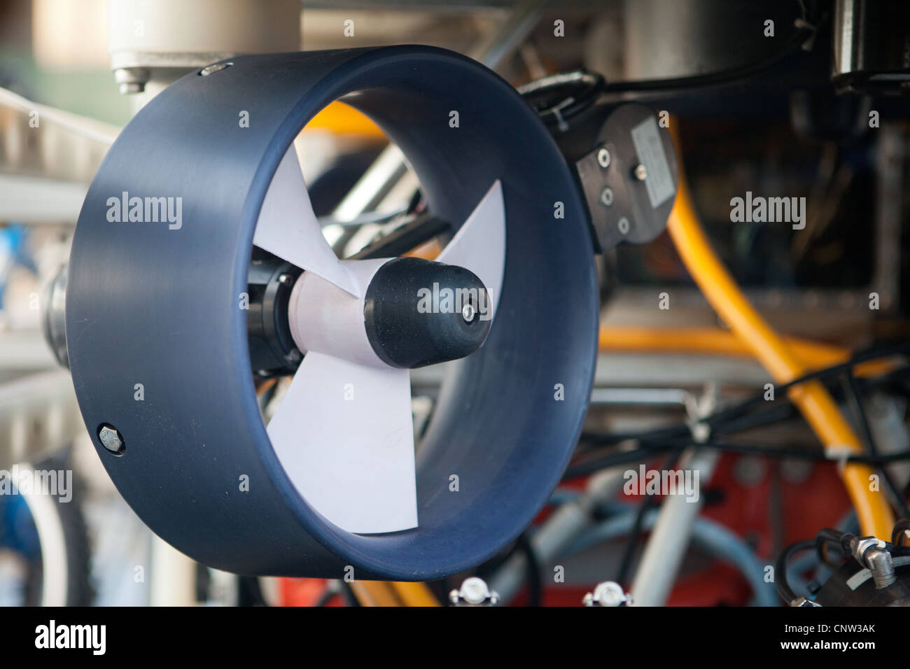 A directional thruster on an unmanned ROV submersible Stock Photo Alamy
