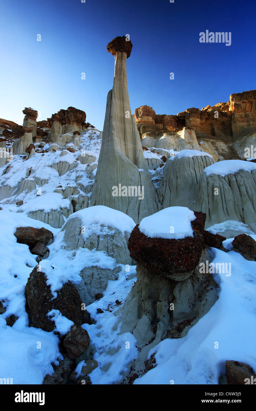 Wahweap Hoodoos, eroded sandstones, USA, Utah, Grand Staircase Escalante National Monument Stock Photo