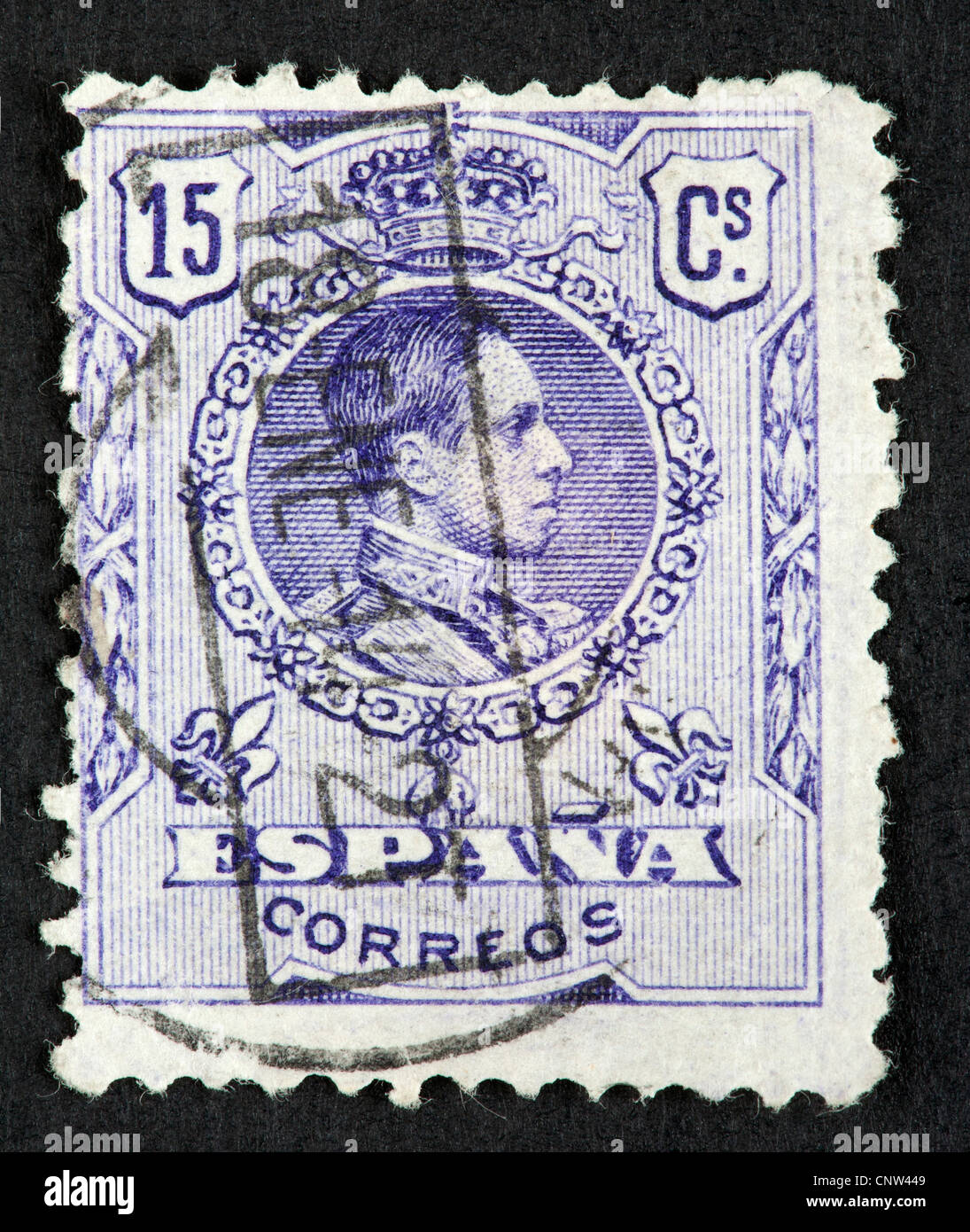 Spanish postage stamp Stock Photo