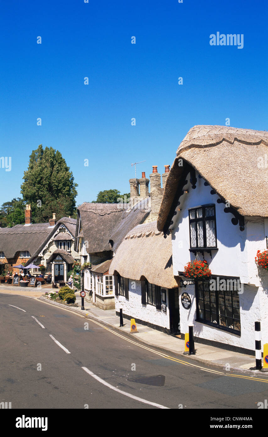 United Kingdom, Great Britain, England, Hampshire, Isle of Wight, Shanklin Village Stock Photo