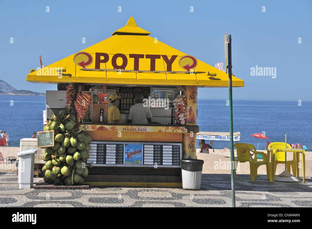 cafe bar Ipanema beach Rio de Janeiro Brazil Stock Photo