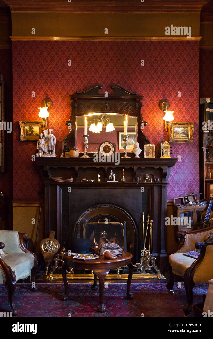 Europe England London , the Sherlock Holmes house in Baker street Stock