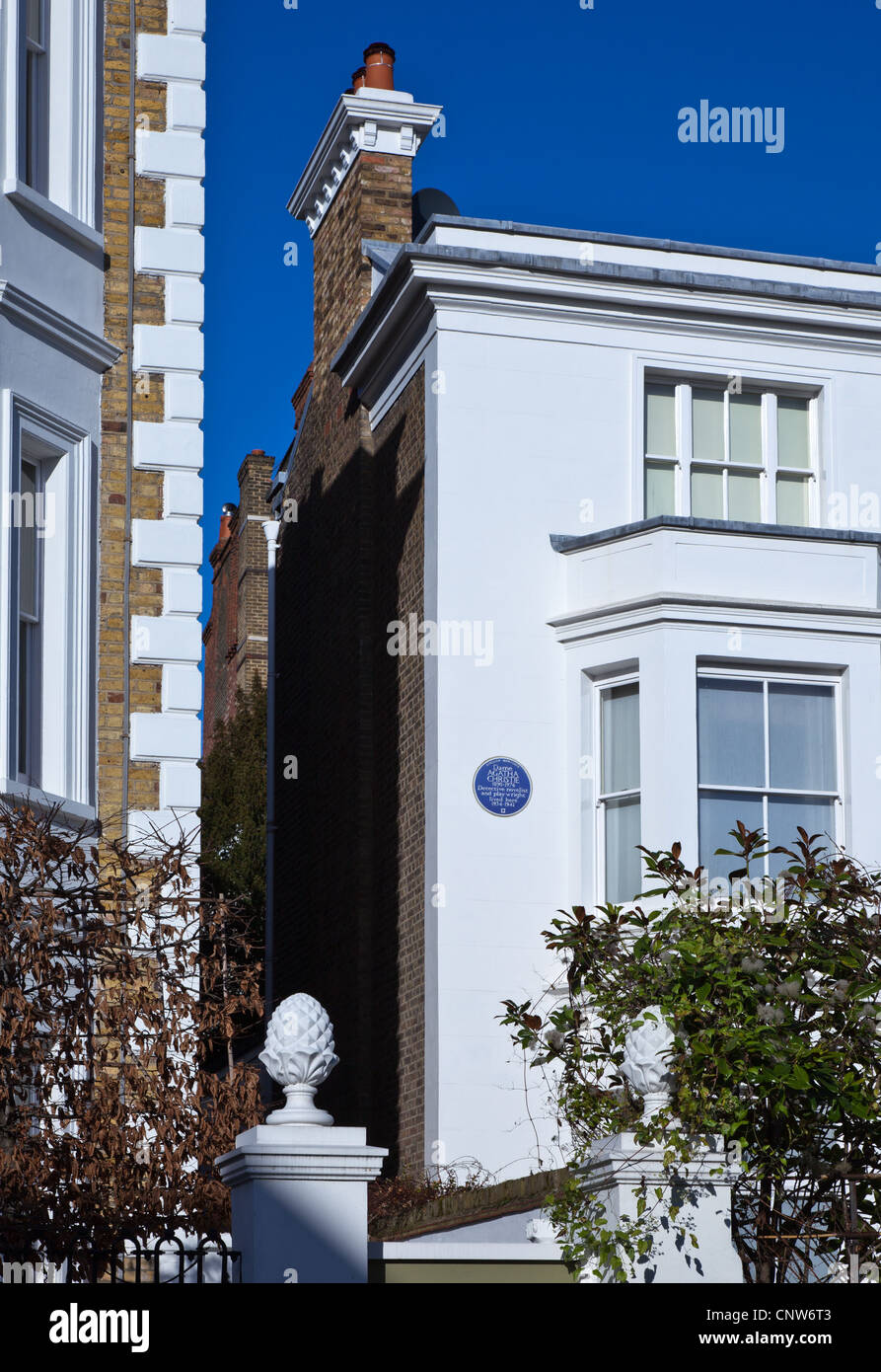 Europe England London, the Agatha Christie house in Sheffield terrace