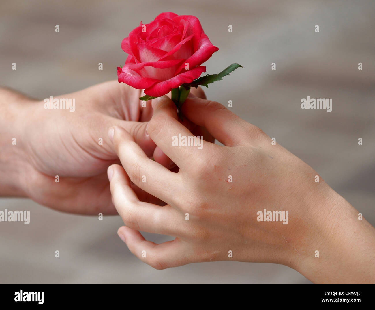 young man handing a