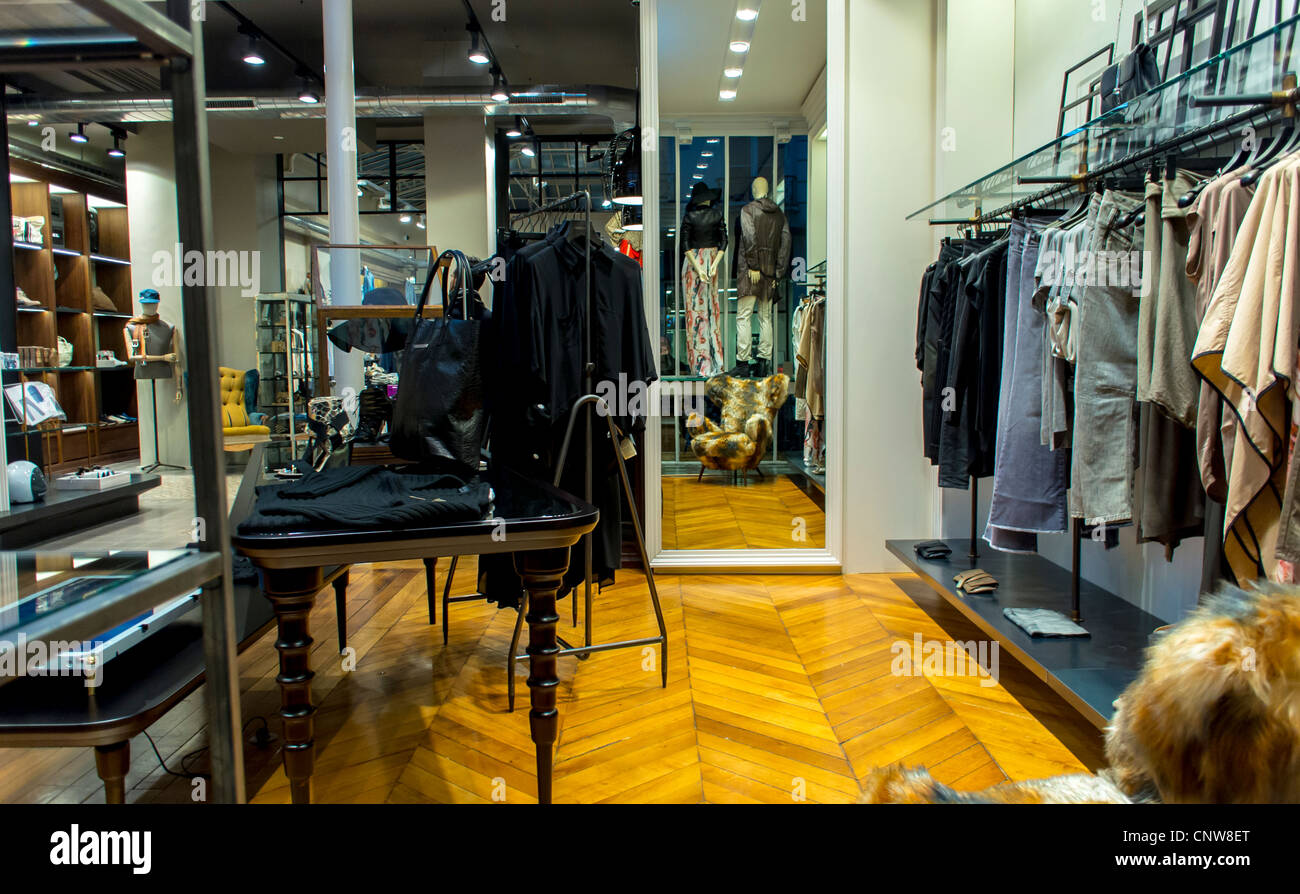 Paris, France, Trendy Clothing Shops , "Diesel," Display, Men's Fashion,  Designer "Le Marais District", inside Stock Photo - Alamy