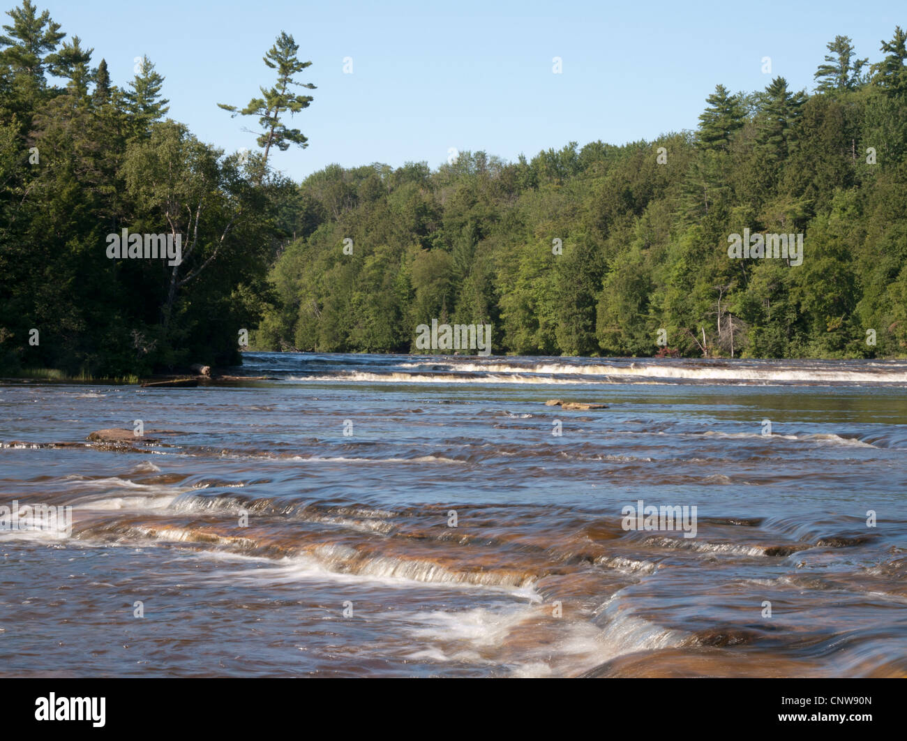 Tahquamenon Falls State Park and the Tahquamenon River in Michigan's