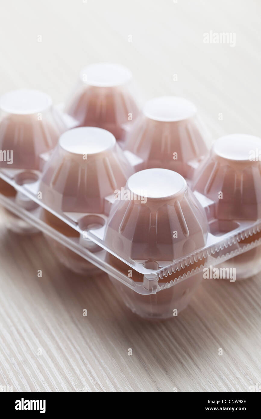 Close up of plastic egg crate stock photo alamy