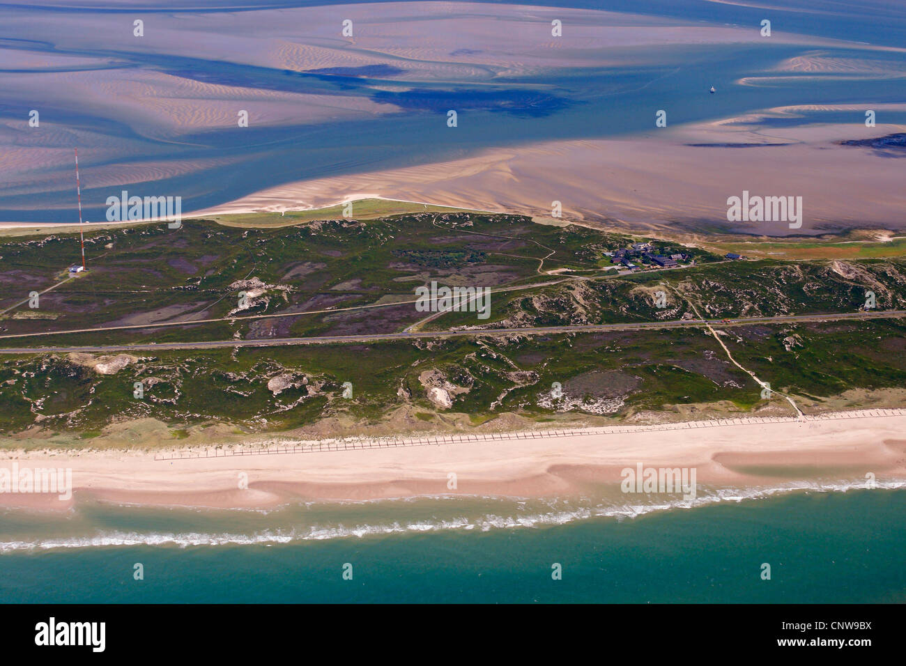 Aerial Photo of Sylt, Germany, Schleswig-Holstein Stock Photo