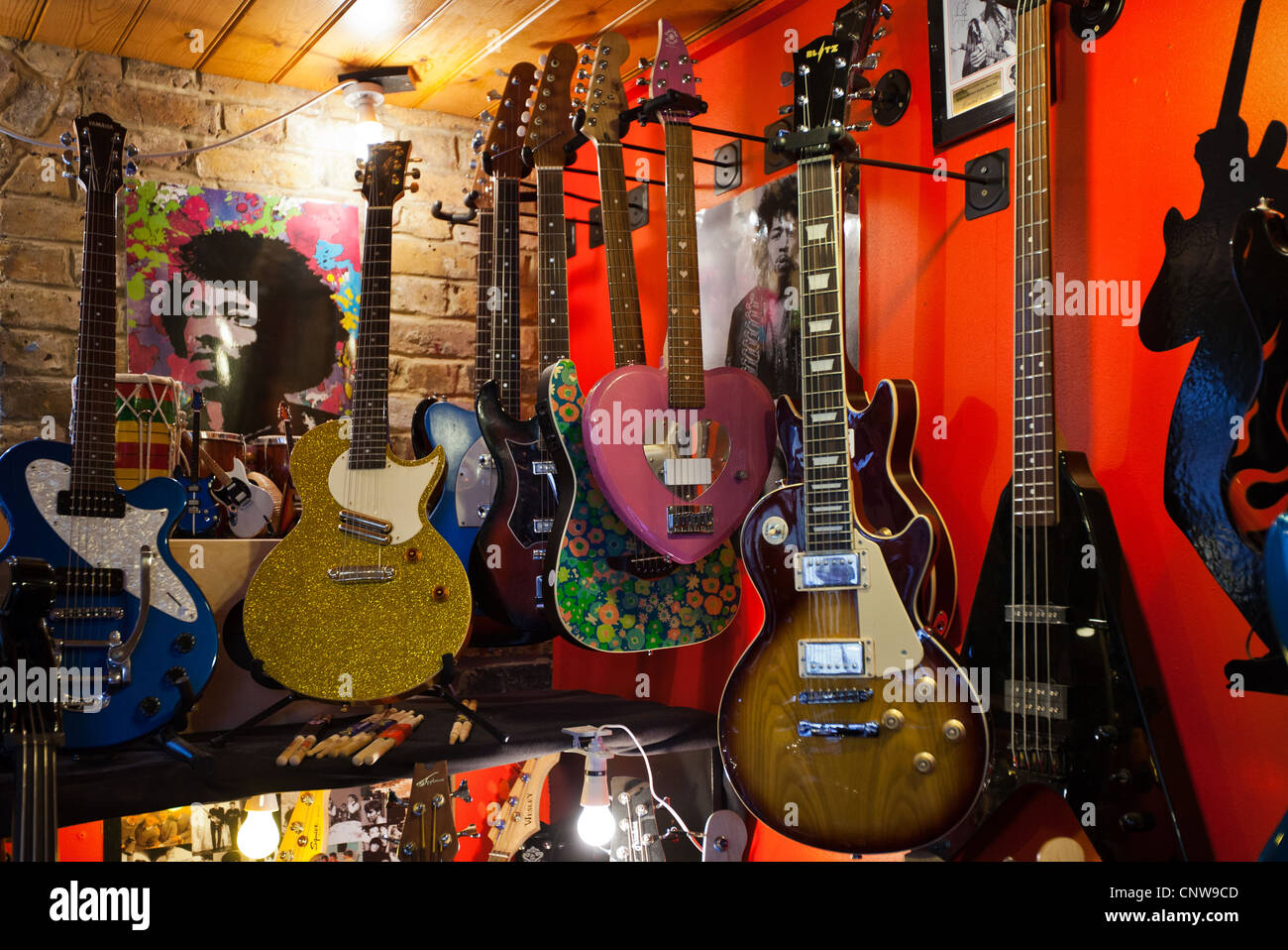 Europe England London, music shop in Camden town Stock Photo