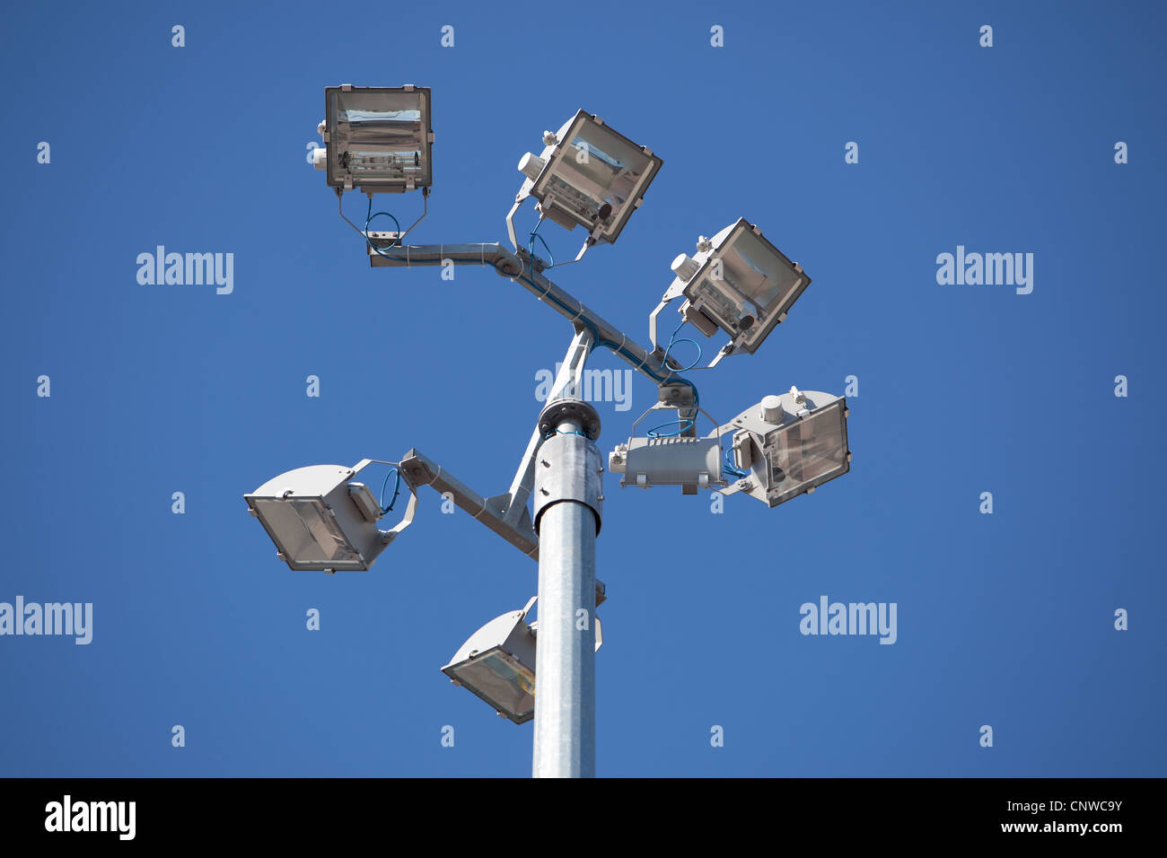 High intensity lighting. Quayside Montrose Port. UK Stock Photo Alamy