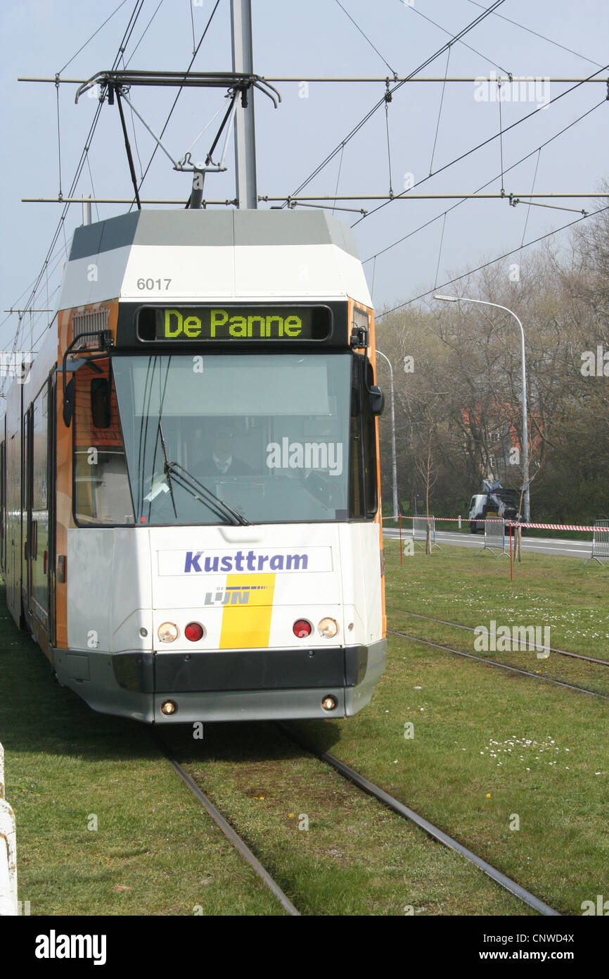 De Panne Tram Stock Photo