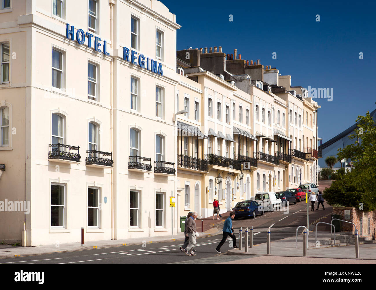 UK, England, Devon, Torquay, Victoria Parade, elegant Hotel Regina and
