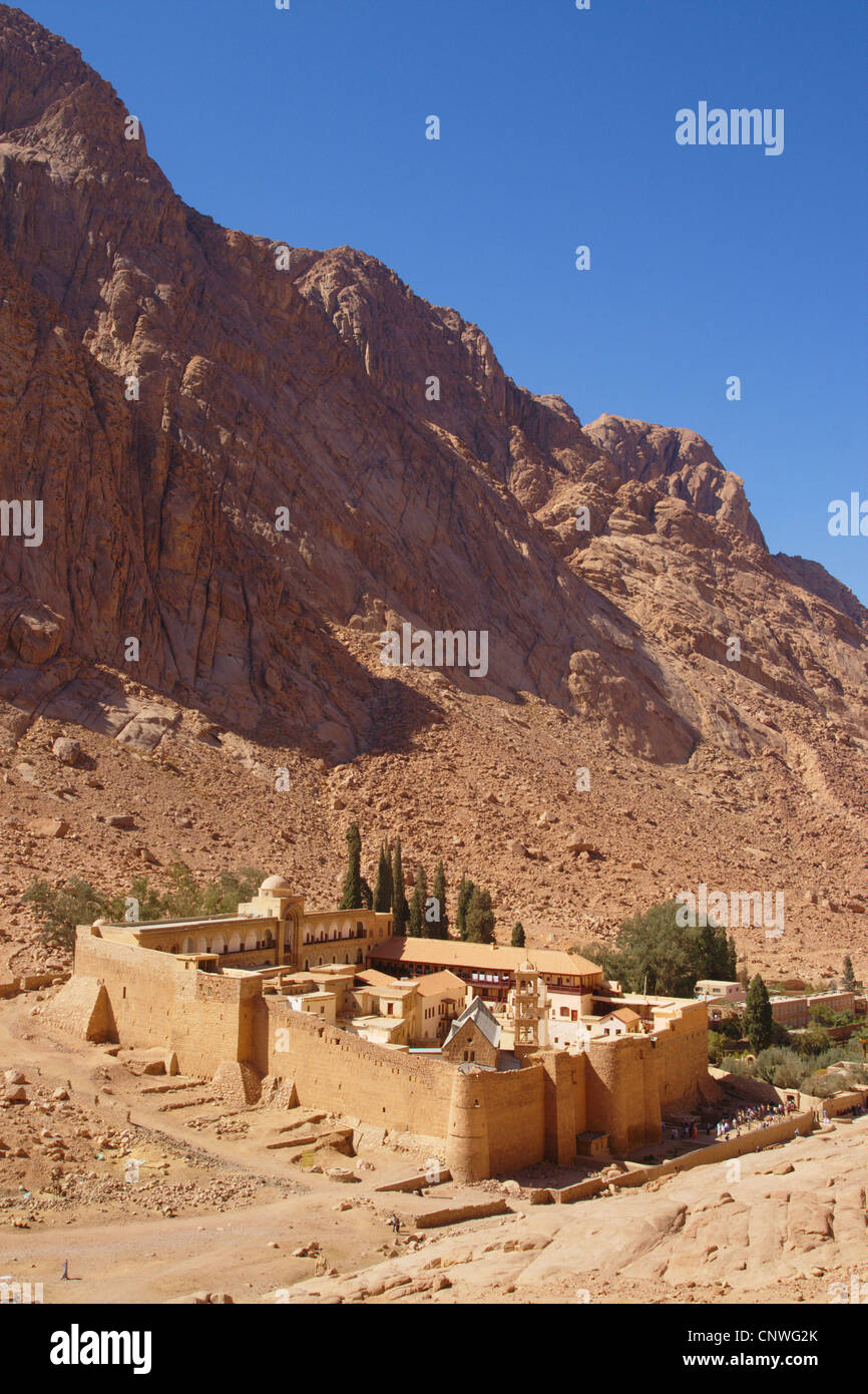 Saint Catherine's Monastery at the foot of Mount Sinai, Egypt, Sinai Stock Photo