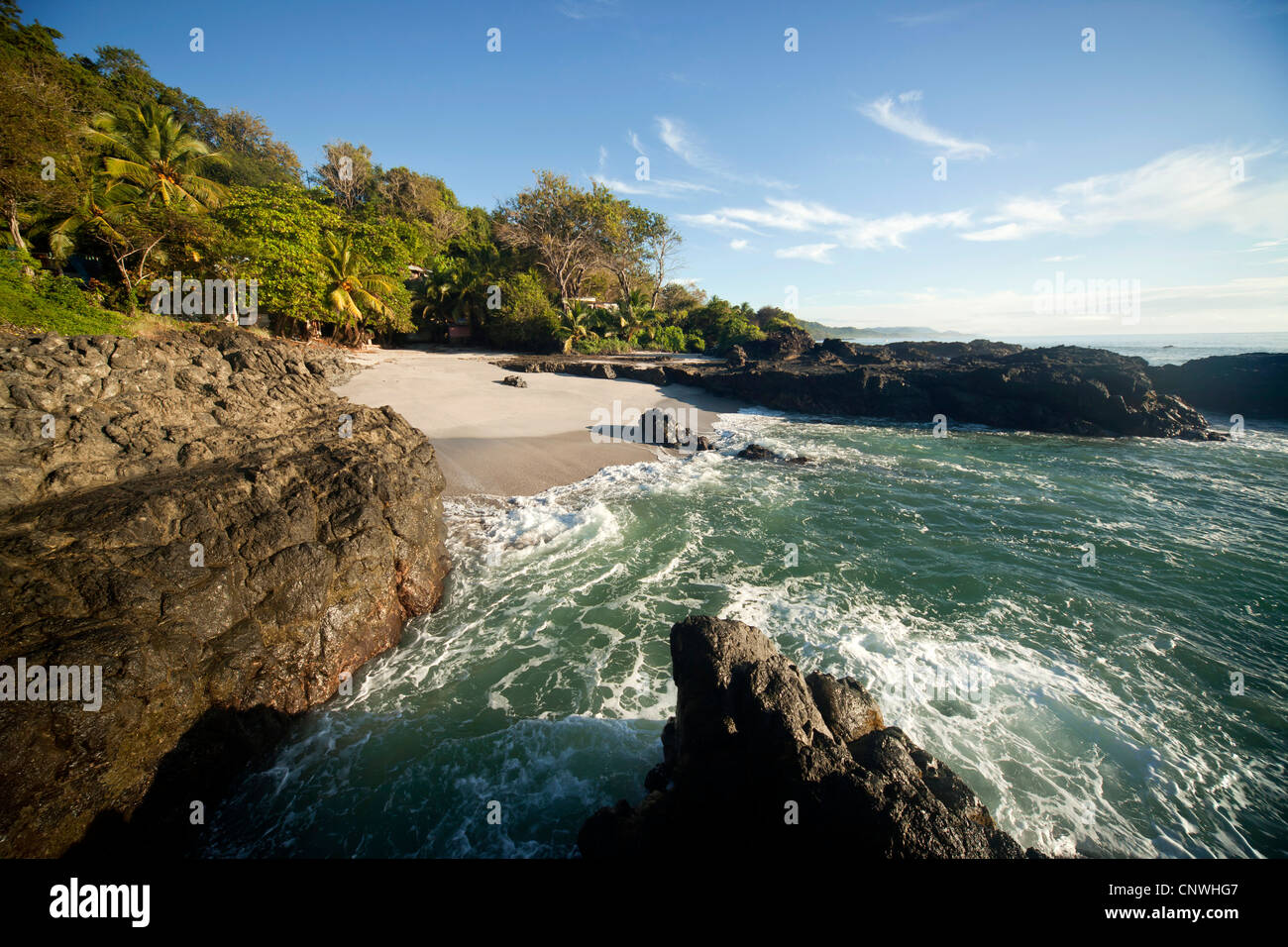 Beach near Montezuma, Nicoya Peninsula, Costa Rica, Central America  Stock Photo