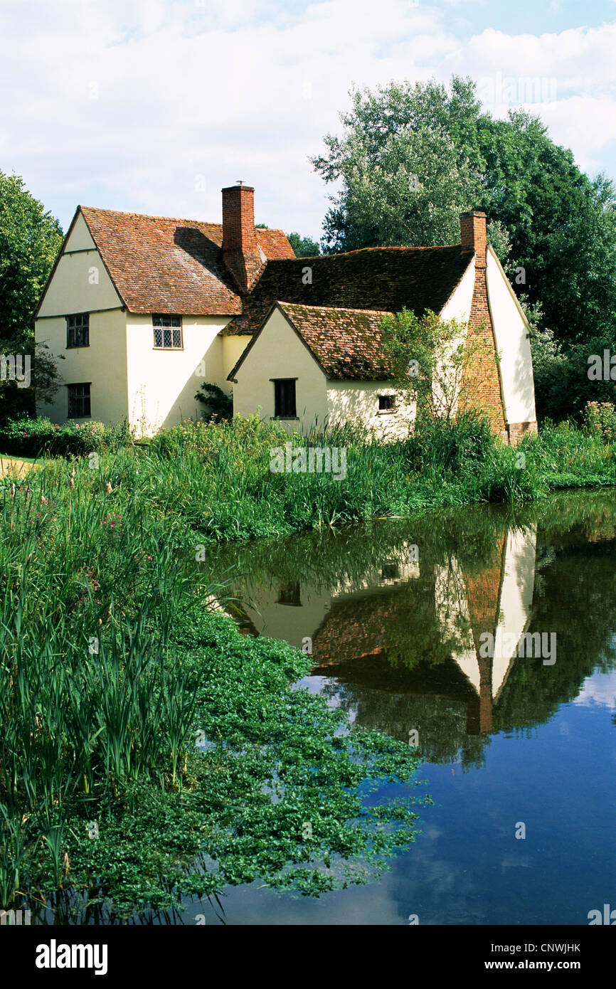 England, Suffolk, Flatford, Willy Lott's Cottage Stock Photo