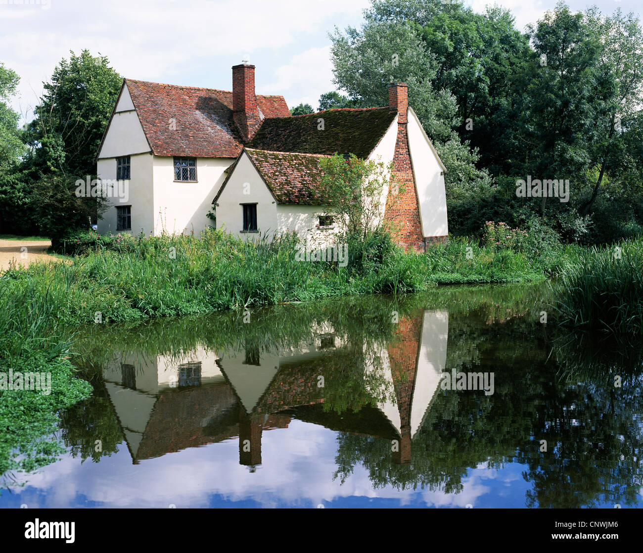 England, Suffolk, Flatford, Willy Lott's Cottage Stock Photo