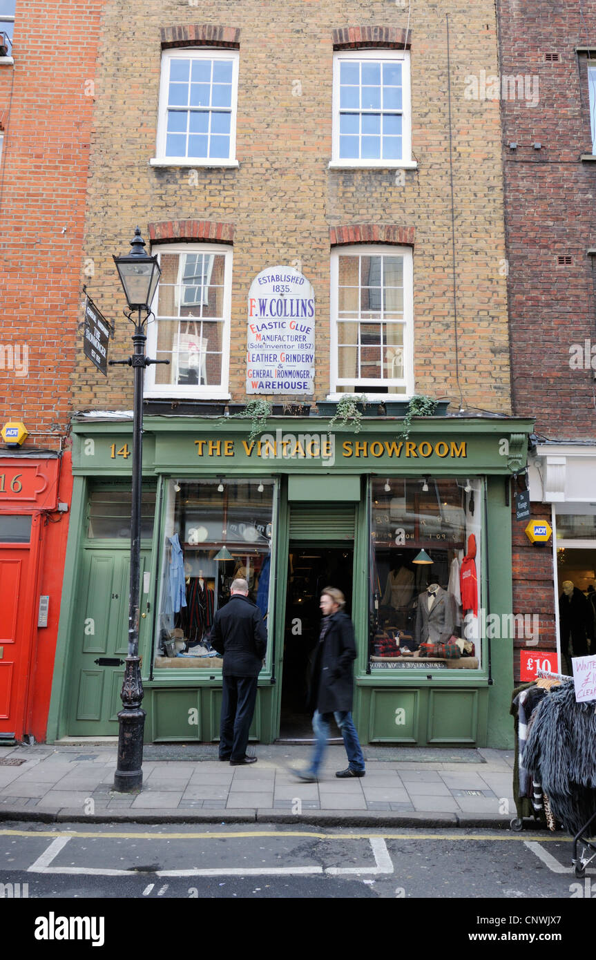 The Vintage Showroom, Earlham Street, London. Stock Photo