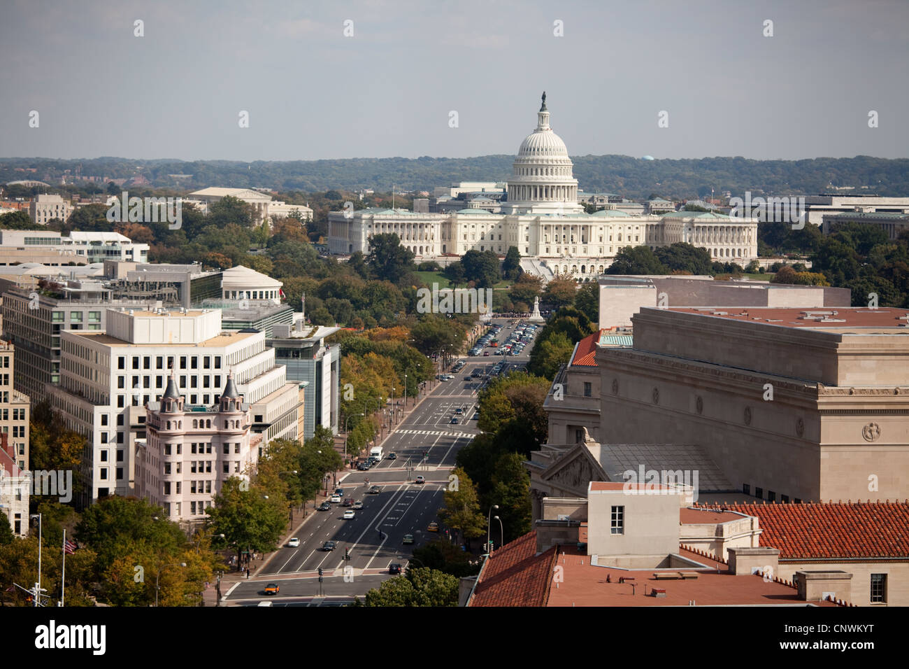 The Capitol from the Old Post Office Pavilion Tower Stock Photo Alamy