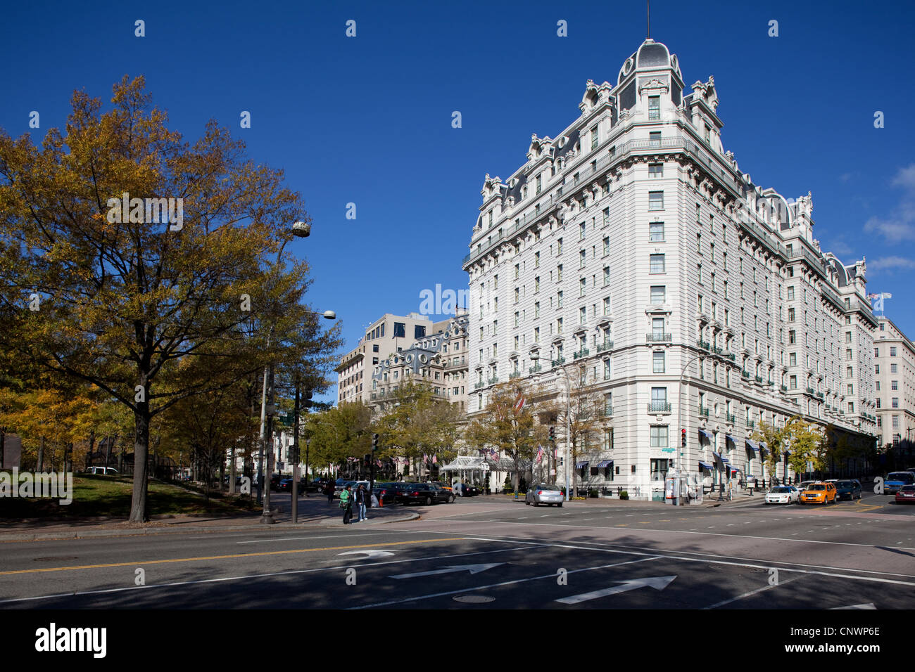 The Willard Intercontinental Hotel at 1400 Pennsylvania Ave NW Stock Photo