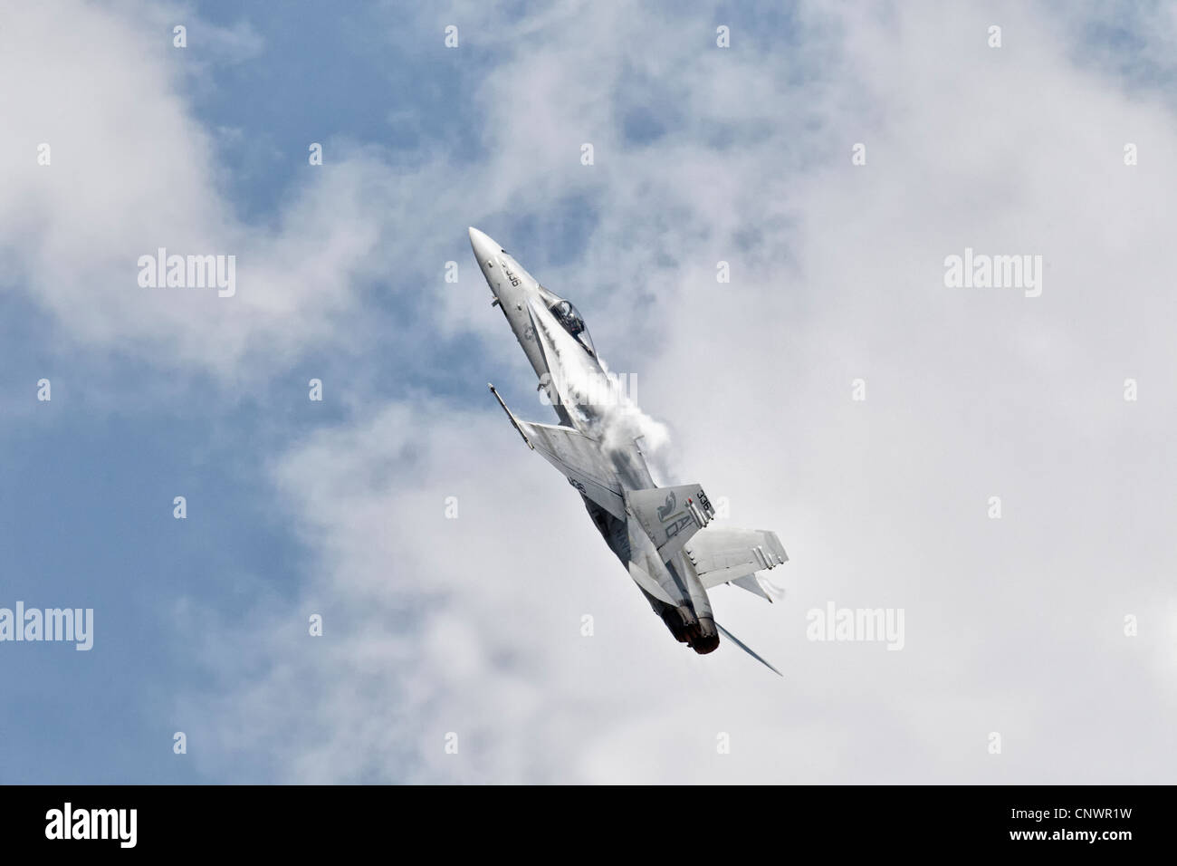 Boeing F/A 18 Hornet naval strike aircraft Stock Photo