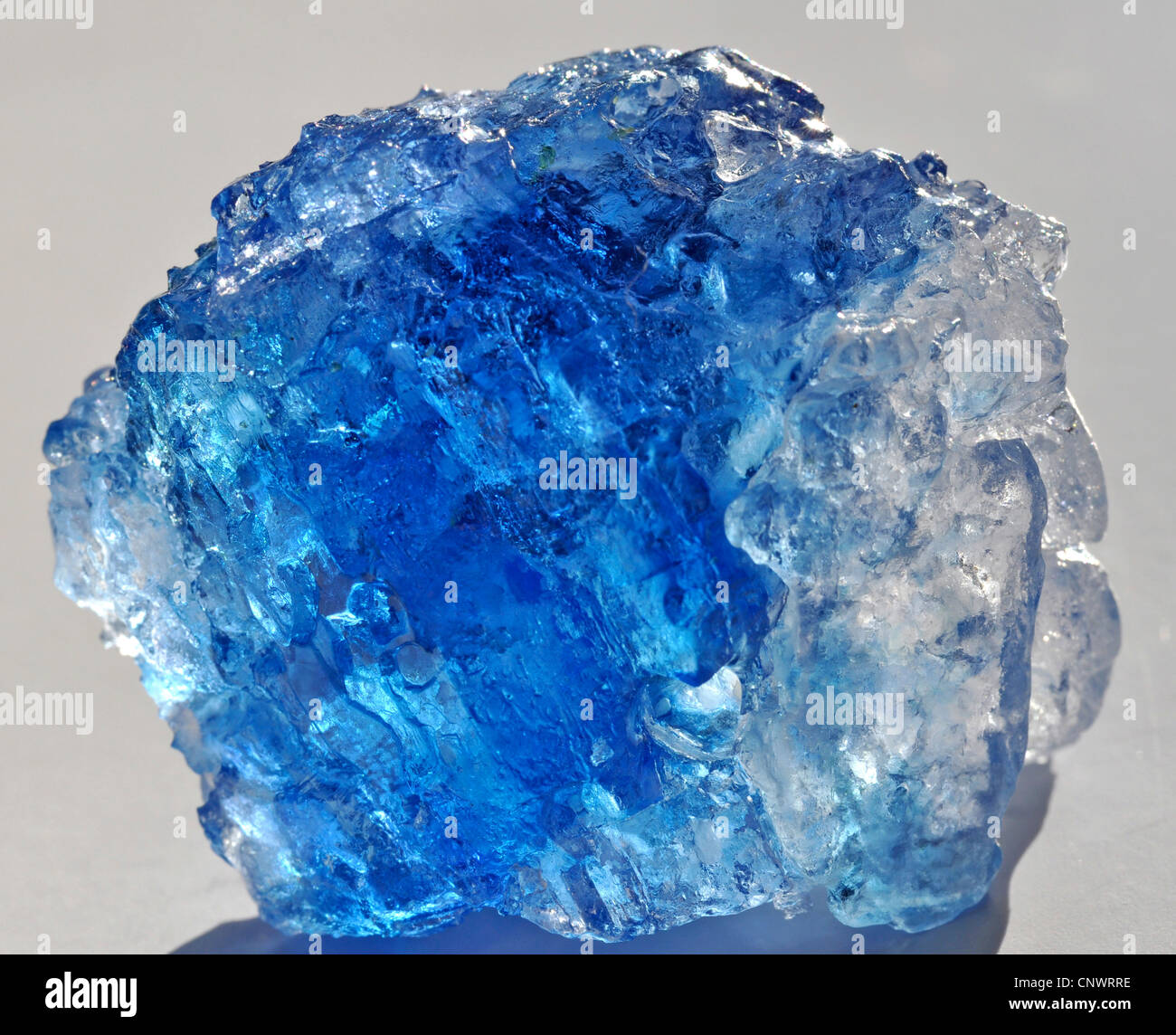 blue halite (rock salt) Stock Photo