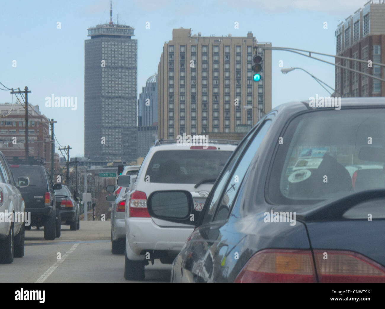 traffic in boston massachusetts Stock Photo Alamy