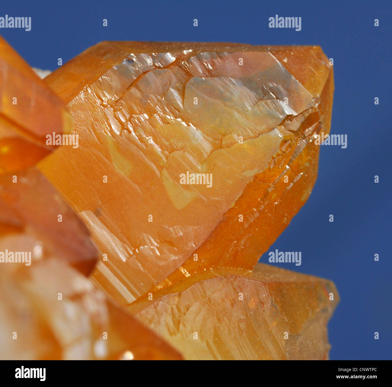 rock crystal with ferreous coating Stock Photo Alamy