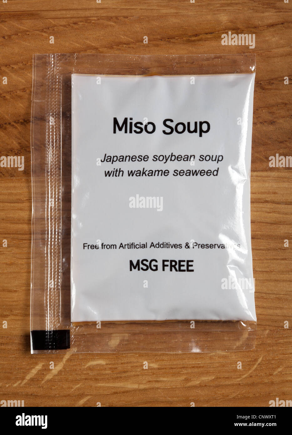 Miso Soup Sachet Stock Photo