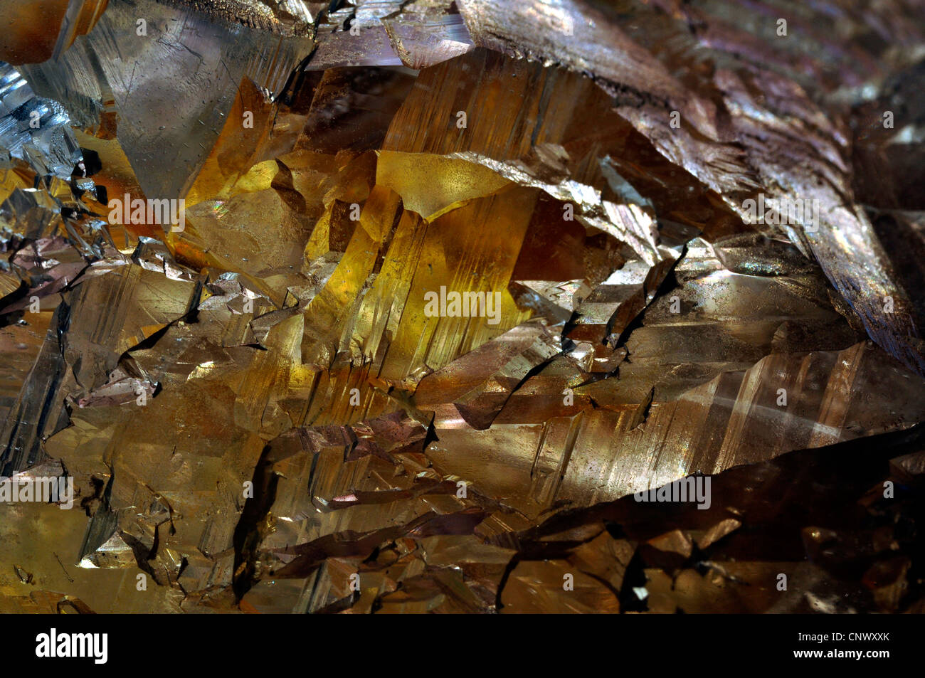 rock crystal, surface structures Stock Photo Alamy