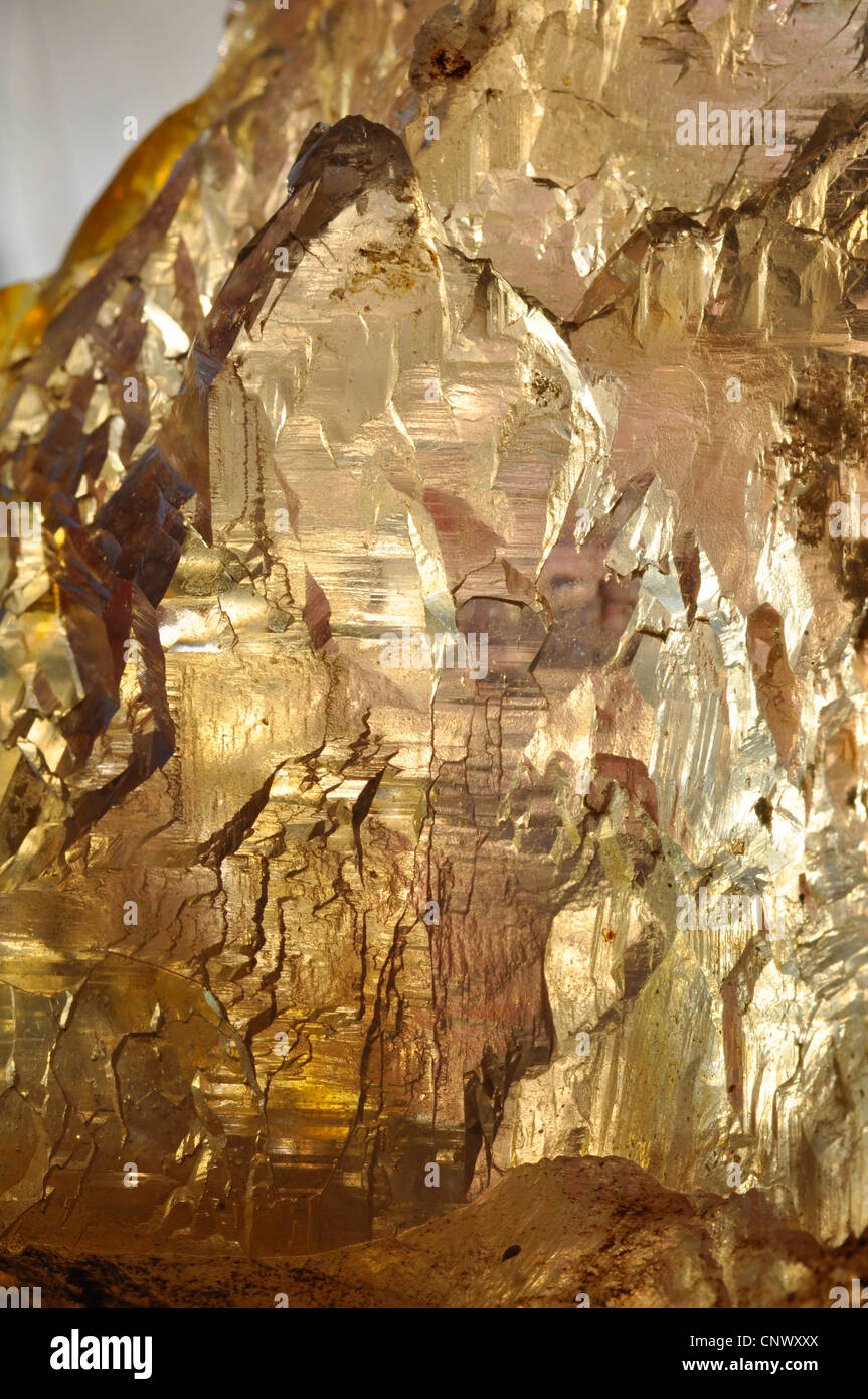 rock crystal, surface structures Stock Photo Alamy