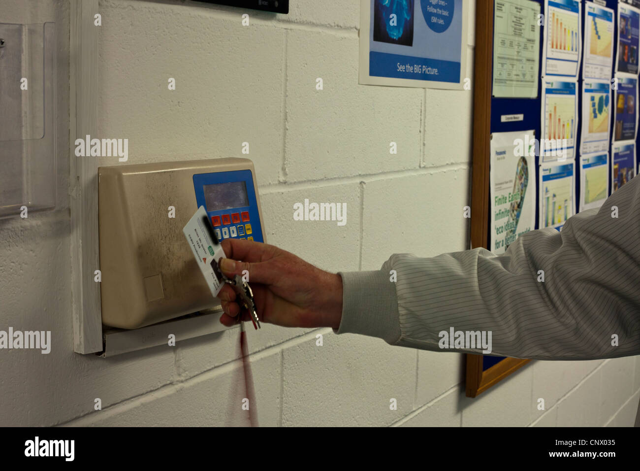 Clocking in clocking out hires stock photography and images Alamy