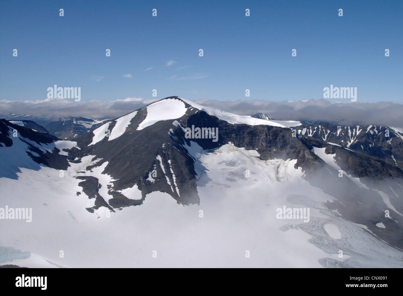 mountains in Sarek National Park, Sweden, Sarek National Park Stock Photo