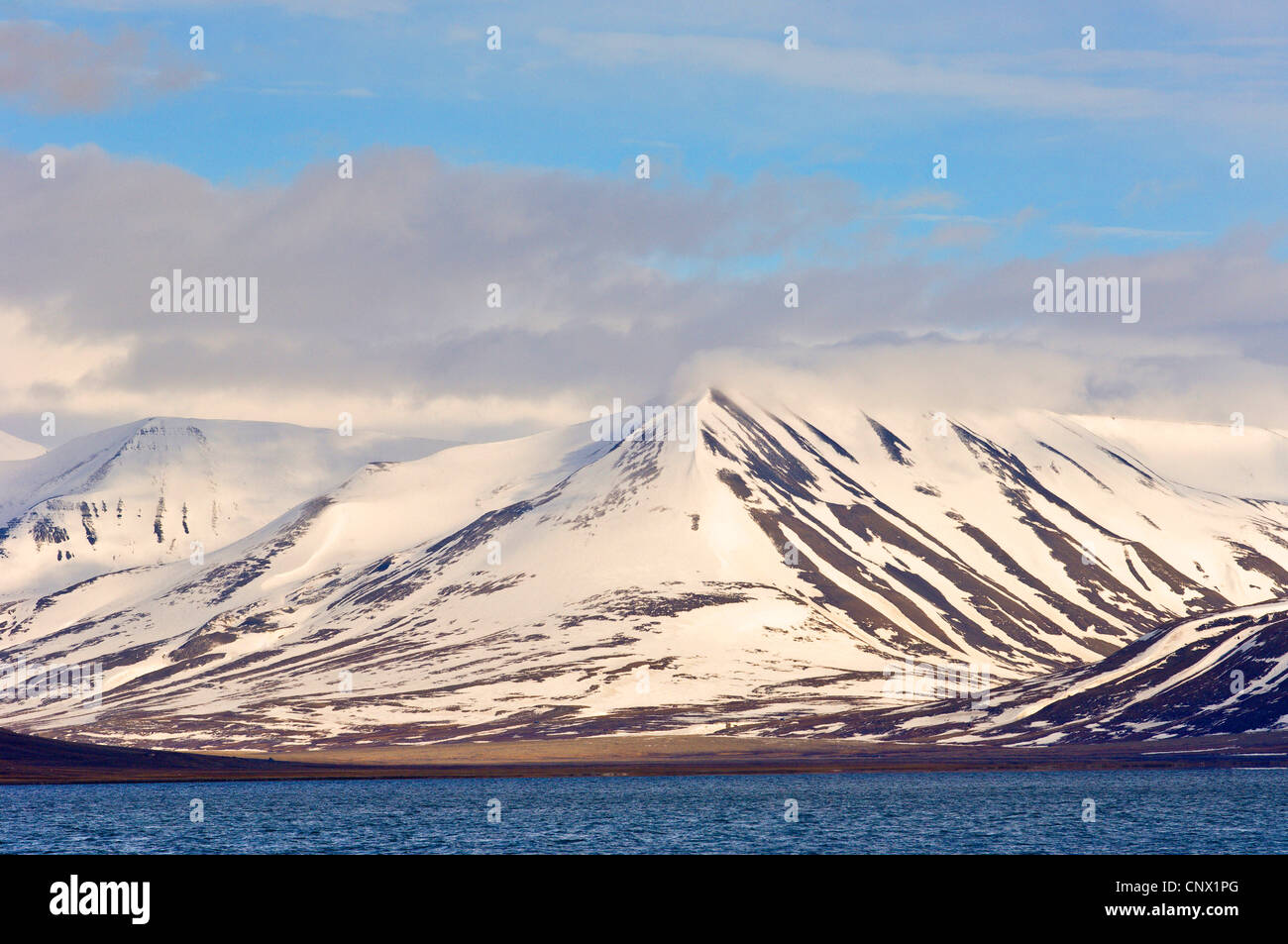 coastal landscape of Svalbard Archipelago, Norway, Svalbard Stock Photo